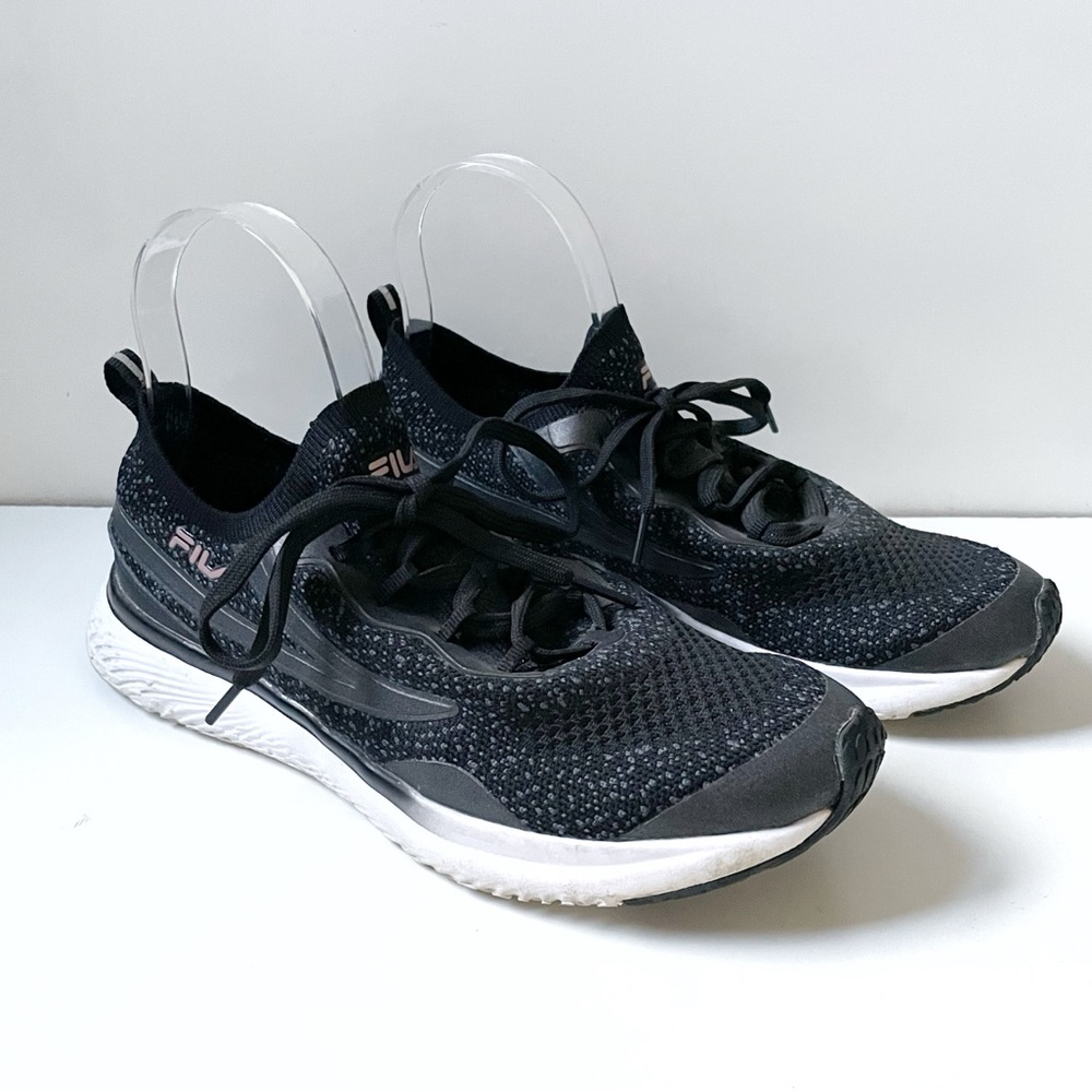 Fila Astound Evo Black Knit Memory Foam Sneakers